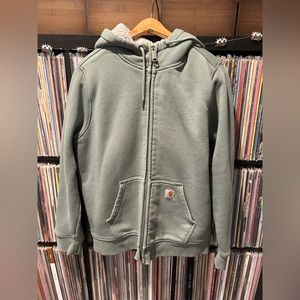 Women’s Carhartt Sherpa Lined Hoodie Large Green